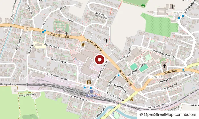 Mappa di Caterina Uznach, Zürcherstrasse 25